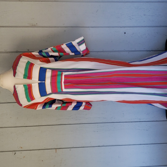 Dior Other - Vintage Christian Dior House Dress Colorful Stripe